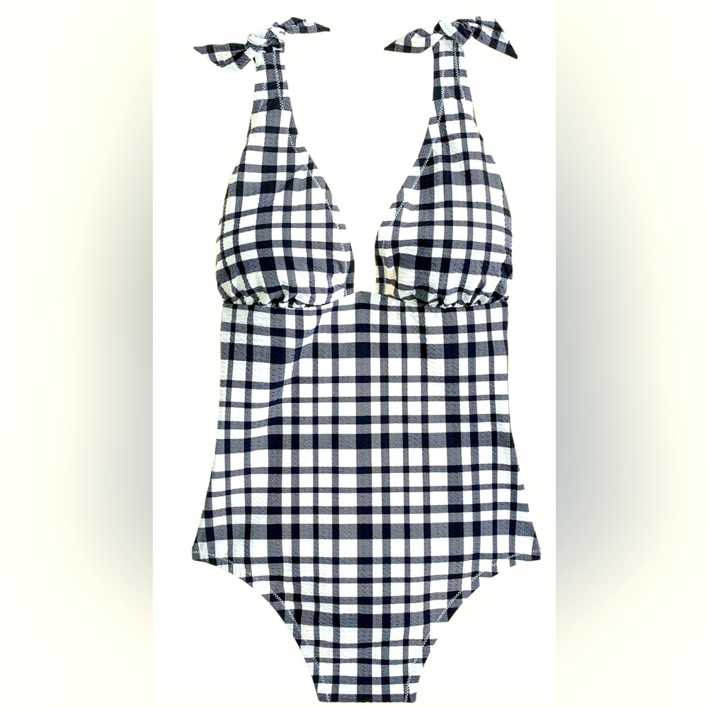 J. Crew Tie-Shoulder One Piece Swimsuit
